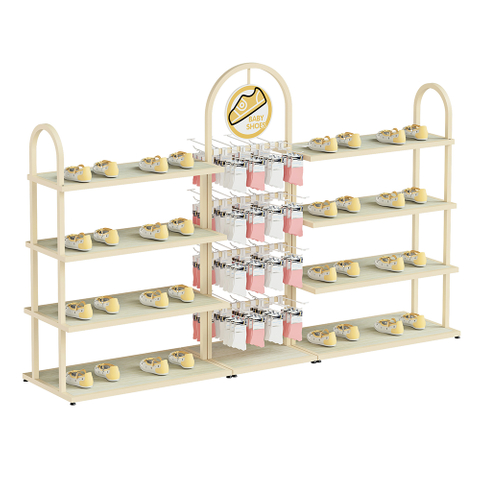 Rack d'affichage pour bébé magasin mère et boutique de bébé magasin de conception meubles de chaussures de bébé étagères 