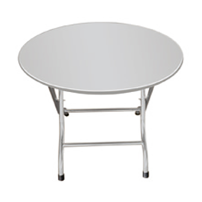 Table à manger rond en acier inoxydable table ronde