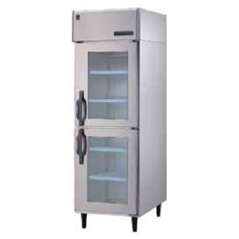 -6 ~ 12 ℃ refroidissement à l'air 2 portes en verre réfrigérateur à portée de main.