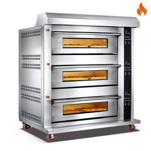 Température ambiante. ~ 400 ℃ 3 couches 6 plateaux à gaz en acier inoxydable Porte four de pont Contrôle de l'ordinateur