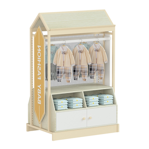 Magasin de soins de soins pour bébés atelier de vêtements de conception étagères meubles armoire à support d'affichage