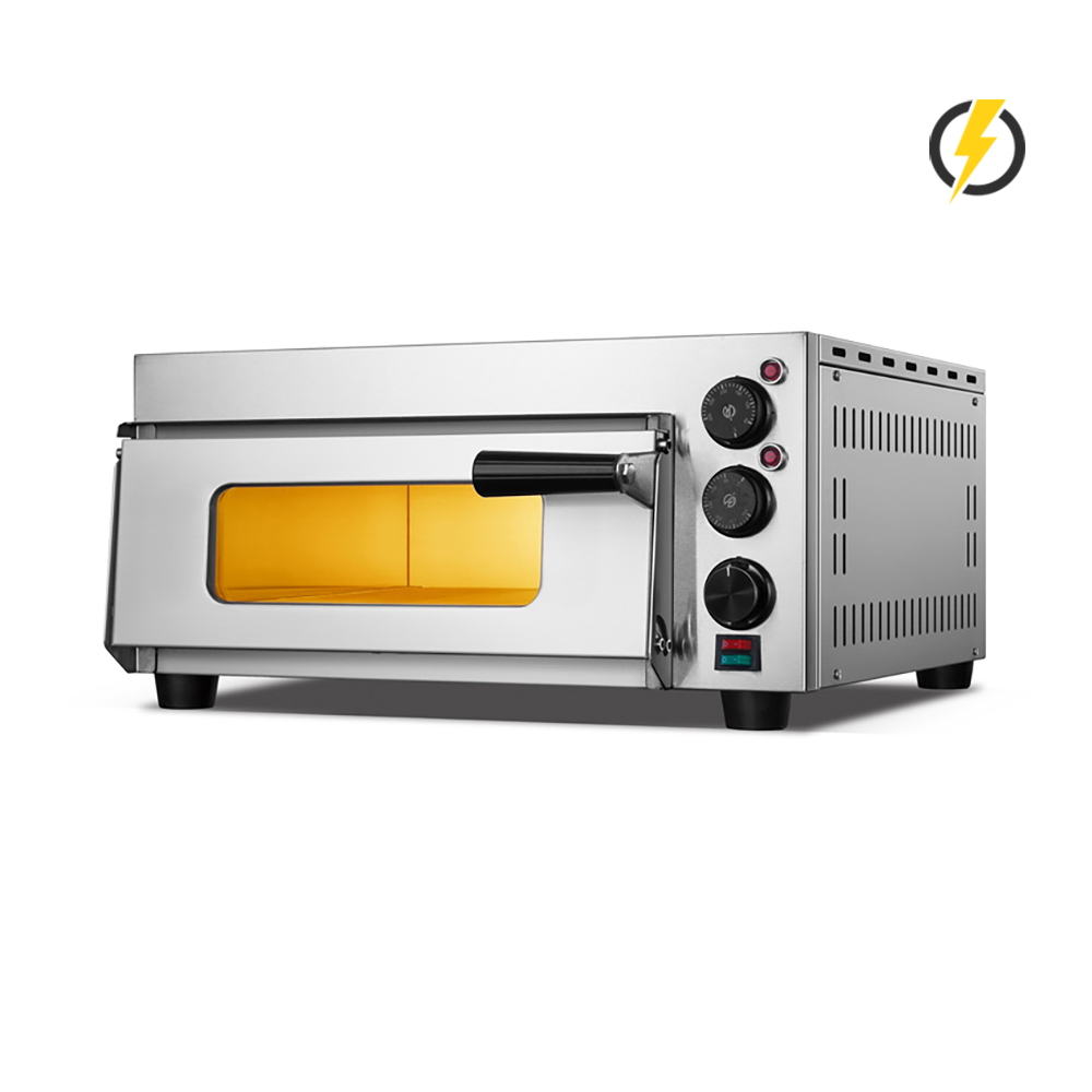1PCS Pizza électrique four Porte en acier inoxydable Contrôle de bouton de four à pizza commerciale