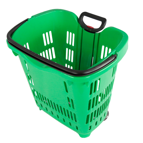 Panier de magasinage de 2 rouleaux Grip Handle