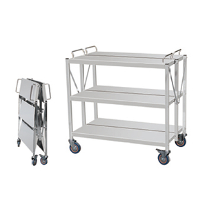 Chariot pliant en acier inoxydable