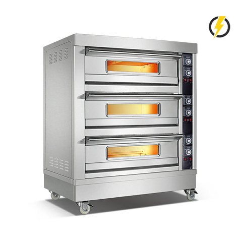 Température ambiante. ~ 400 ℃ 3 couches 6 plateaux four électrique Porte en acier inoxydable Contrôle de l'instrument de four