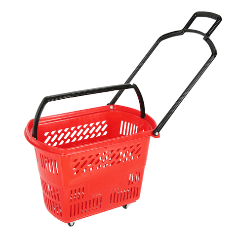 4 Panier de magasinage roulant