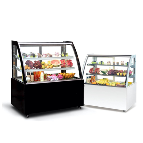 1200 * 670 * 1190 mm incurvé 2 ~ 8 ° C Balance de boulangerie réfrigérée autoportante