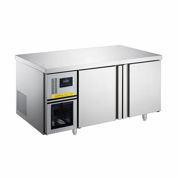 -5 ~ 5 ℃ refroidissement à l'air / refroidissement statique 2 portes solides sous le comptoir réfrigérateur Réfrigérateur commercial 