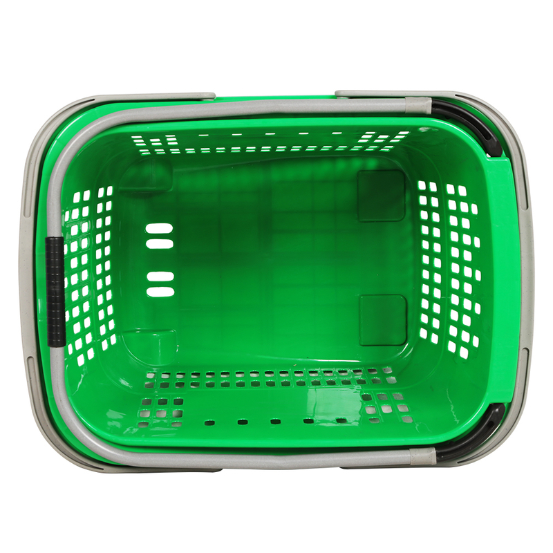 Panier d'achat en plastique de l'épicerie 