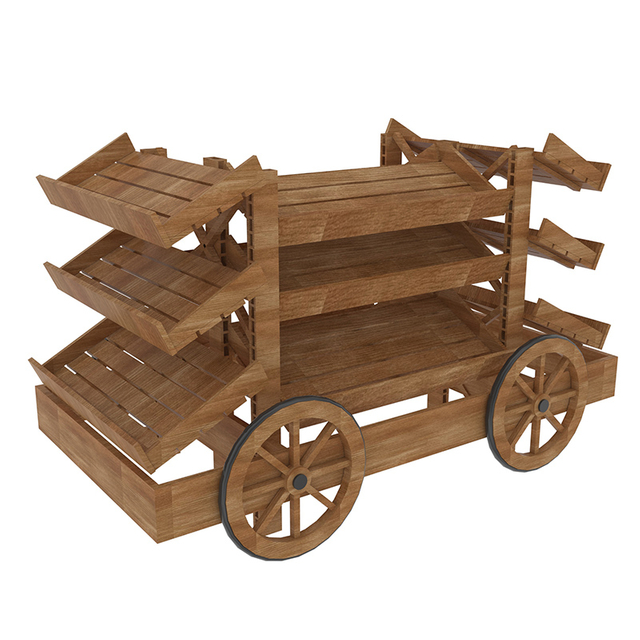 Chariot d'affichage en trois étapes