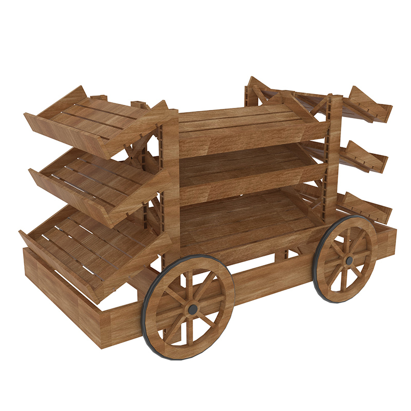 Chariot d'affichage en trois étapes