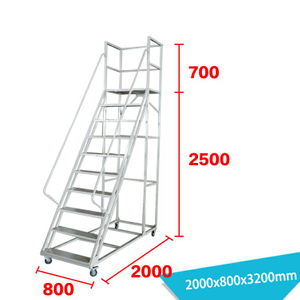 31 'Wide10 Step en acier à échelle de sécurité LT-15