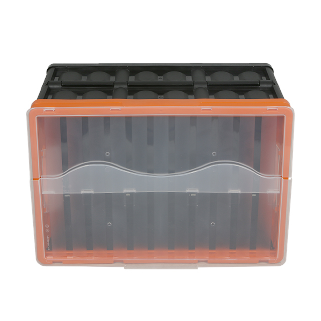 Caisse en plastique pliable pliable colorée