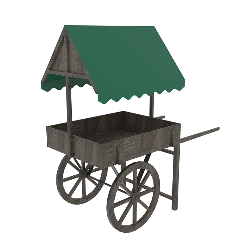 Chariot d'affichage de style wagon