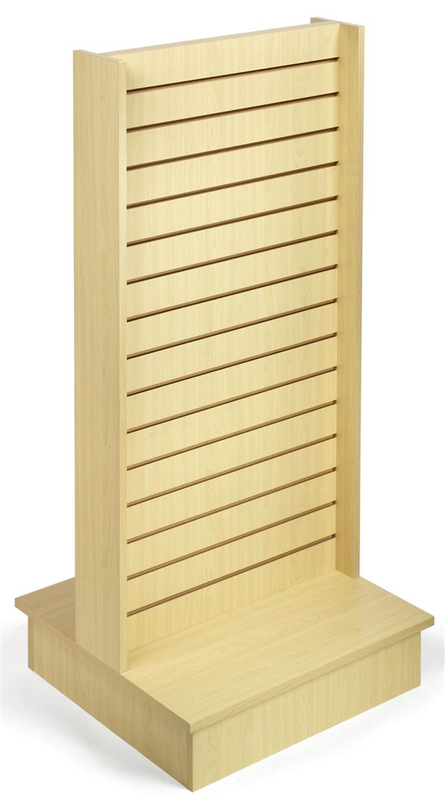 2 Systèmes de slat de vente au détail autonomes étagères murales en bois