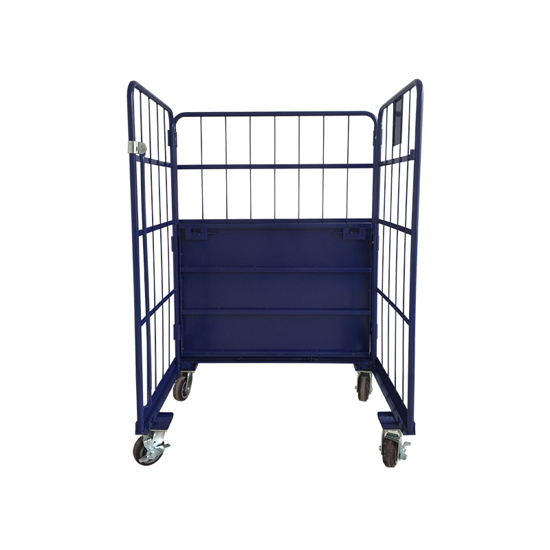 Chariot de cage à entrepôt pliable
