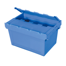 Caisse empilable en plastique Récipient de couvercle attaché NLB-2