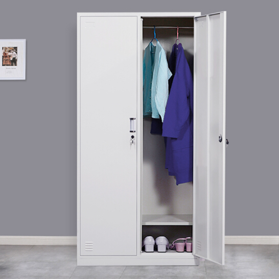 Casier de rangement en métal à 2 portes