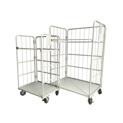 Chariot de cage à entrepôt pliable
