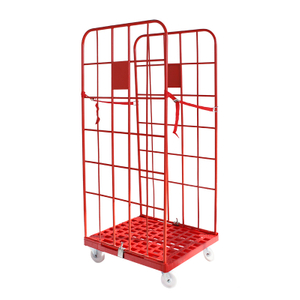 Chariot à cage à rouleau avec base en plastique