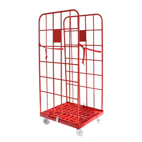 Chariot à cage à rouleau avec base en plastique