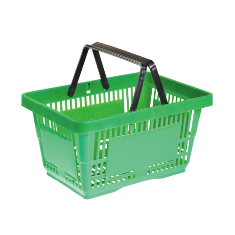 Couleur Panier d'achat en plastique personnalisé pour supermarché