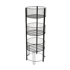 Basket à 3 niveaux de fil à trois niveaux Stan