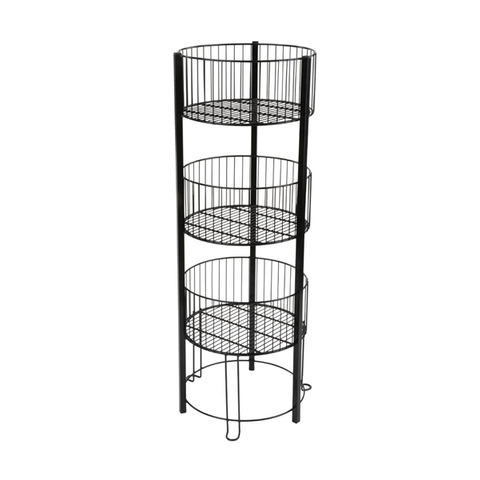 Basket à 3 niveaux de fil à trois niveaux Stan