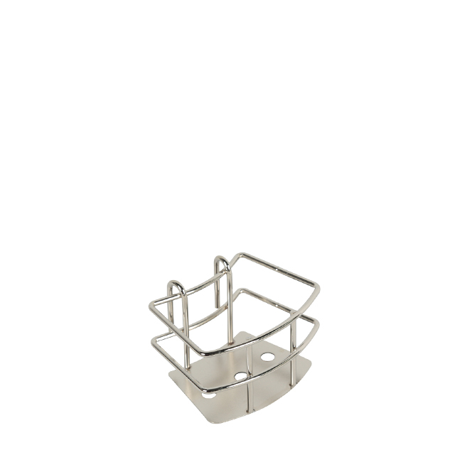 Panier de caillage de condiments en acier inoxydable sur table pour tenir la bouteille Heinz