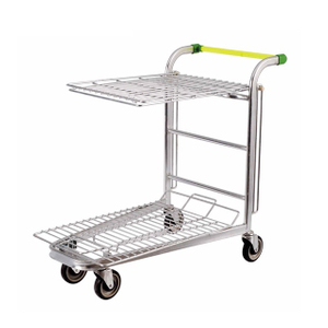 Cart de plate-forme d'entrepôt de transporteur lourde du supermarché
