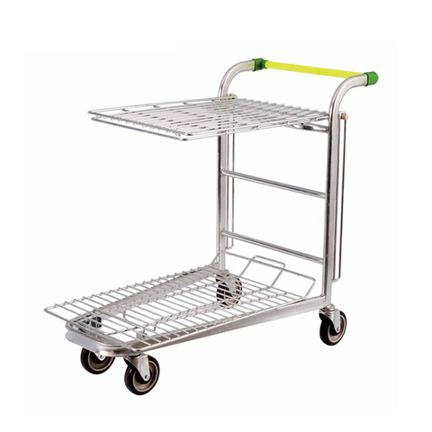 Cart de plate-forme d'entrepôt de transporteur lourde du supermarché