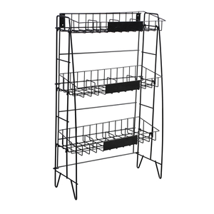 Rack en fil de fil à trois étagères 