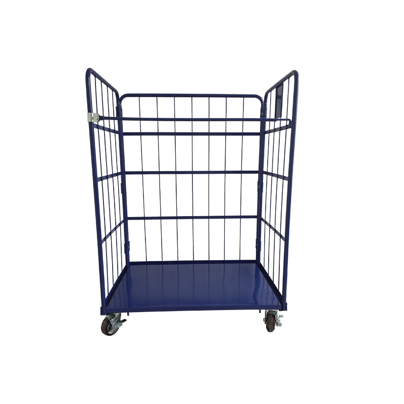 Chariot de cage à entrepôt pliable