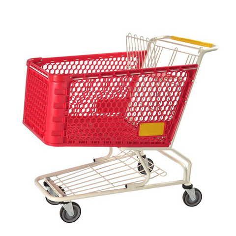 Cart d'achat en plastique P-4 (180L)
