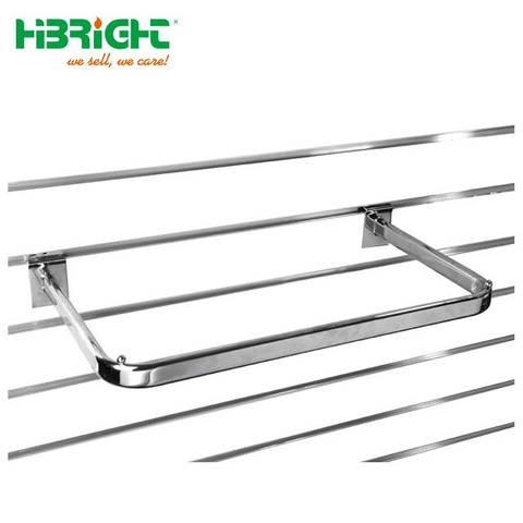 Slatwall Garment D Rail Oval Tube