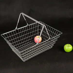 Panier d'achat en métal pour les magasins de supermarché et de supermarché