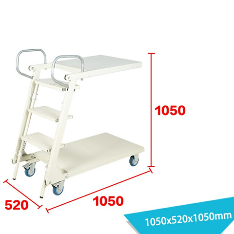 Supermarché en 3 étapes Échelle roulante portable LT-1