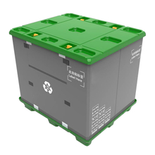 Boîte de palette en plastique pliable pour matériau en vrac