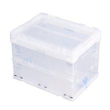 Caisse en plastique pliable pliable claire