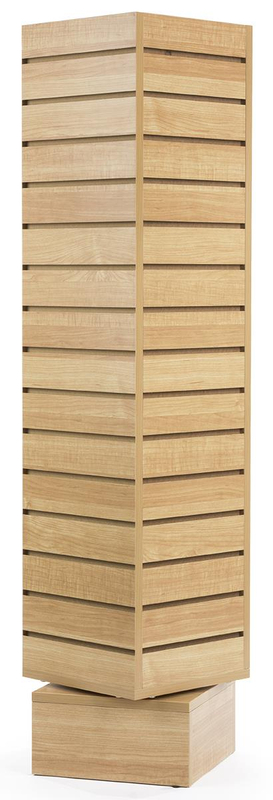 Affichage en bois en bois rotatif Affichages muraux à lattes autoritaires