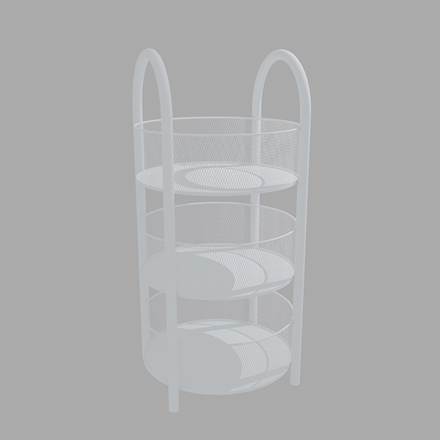Trois couches Circular DiaPlay Shelf