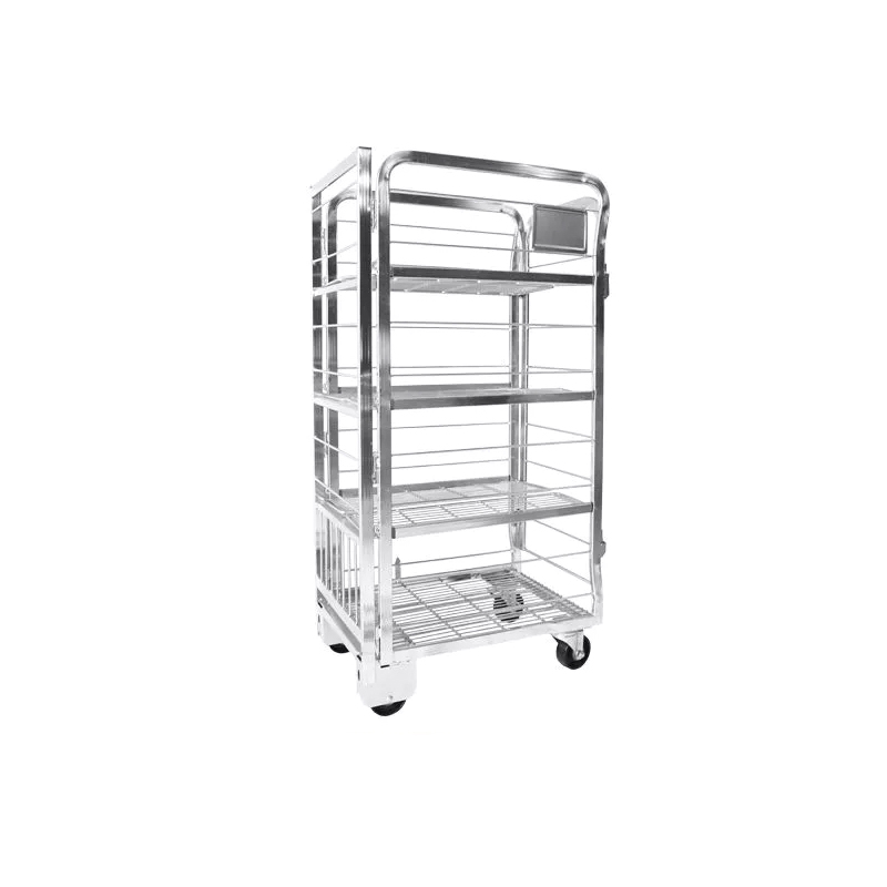 Chariot de lait à cage en rouleau