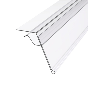 Bandes de données pour étagères en verre 