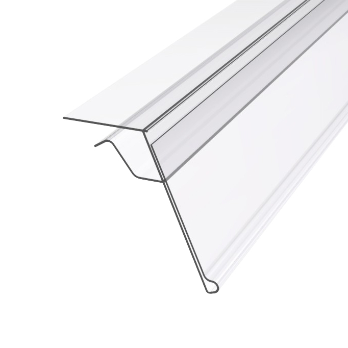 Bandes de données pour étagères en verre 