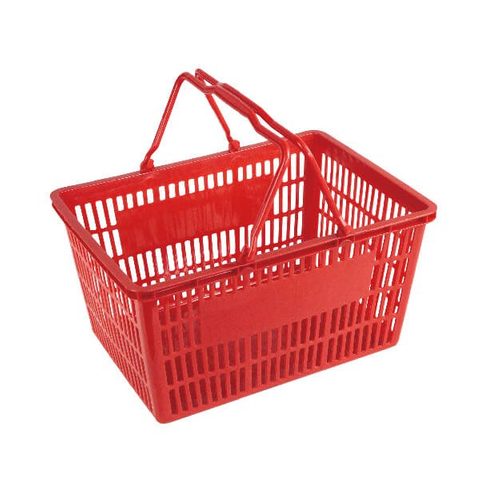 Panier de magasinage à double poignée de 25L B-7
