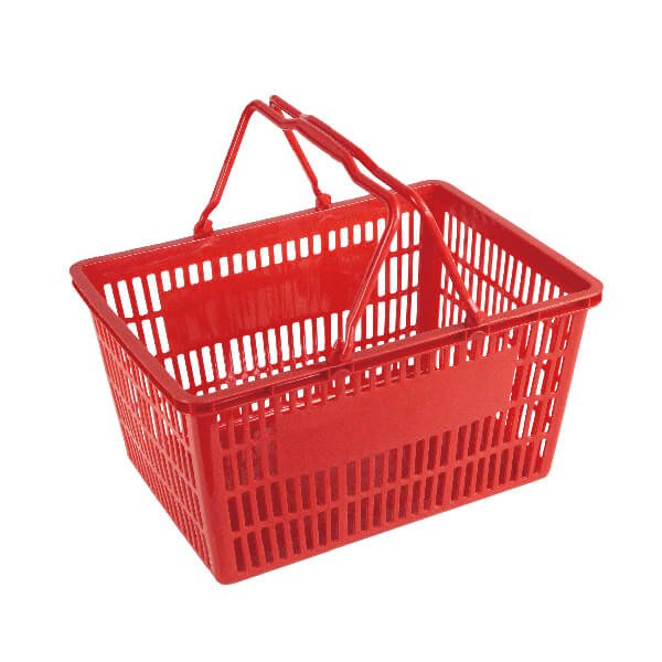 Panier de magasinage à double poignée de 25L B-7