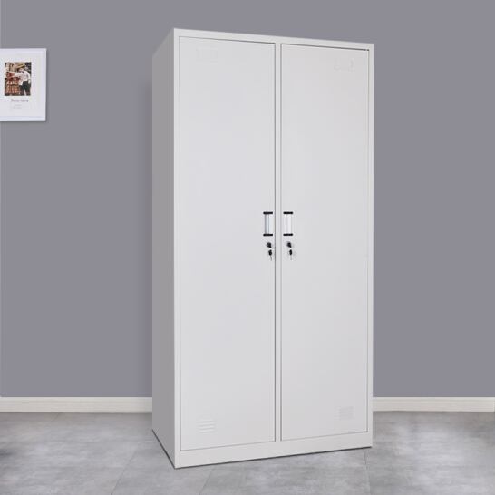 Casier de rangement en métal à 2 portes