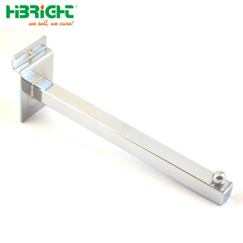 Hangle de vêtements Slatwall Tard carré de bras droits