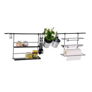 Rack ustensile mural de cuisine avec crochets
