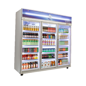 Perg-in Vertical Multi-pont multiples quotidien Refroidissement à l'air réfrigéré 1 ~ 10 ℃ CHILLER AVEC PORTE DE PORTE ET PUBLICATION